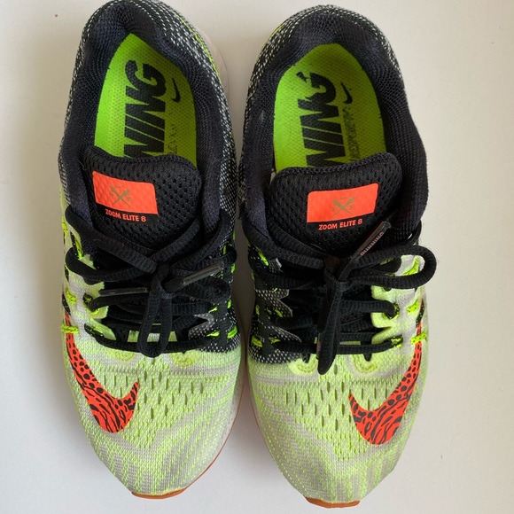 WMNS Nike Air Zoom Elite White Black Volt Hyper Or - Picture 3 of 5